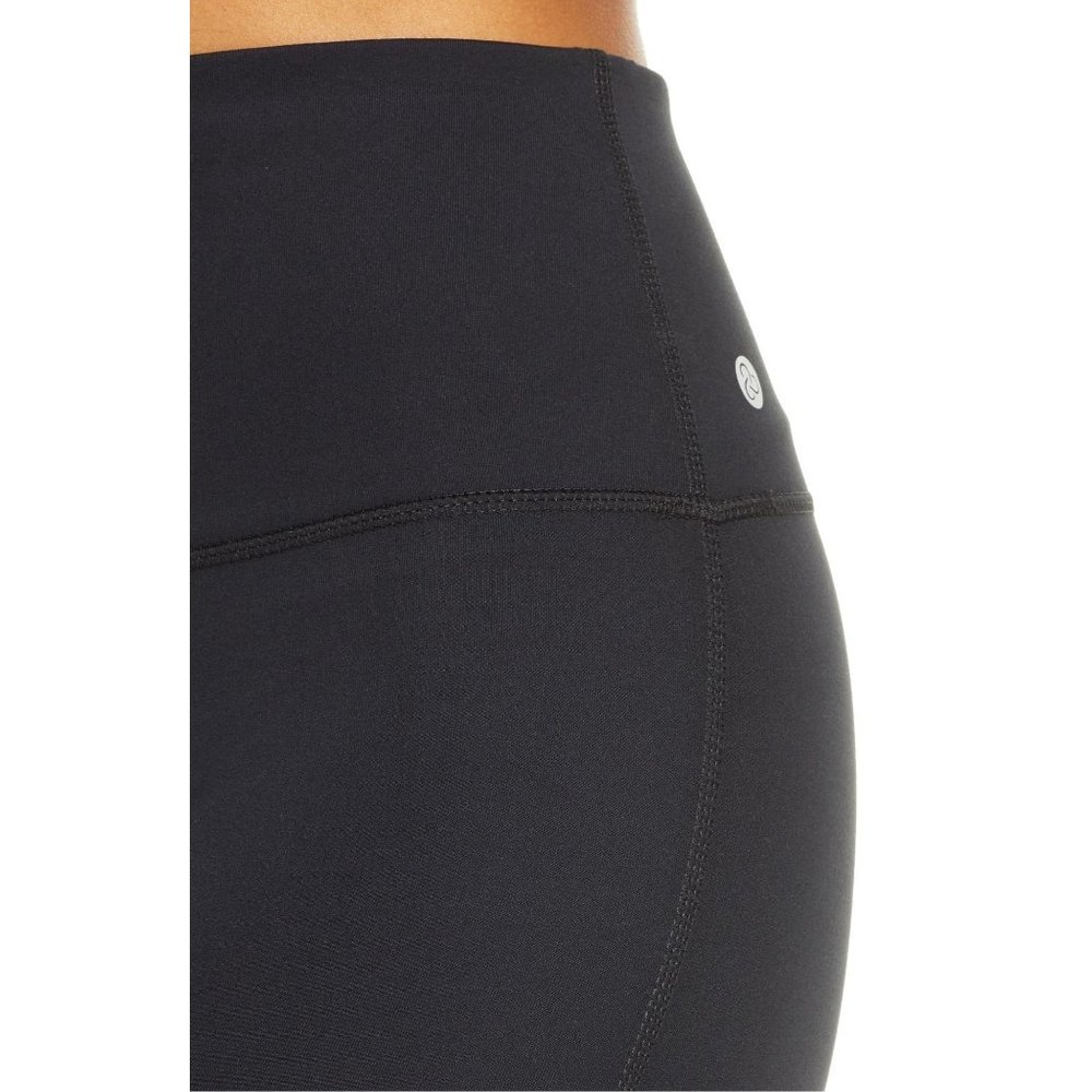 Zella Studio Lite High Waist Capri Crop Leggings Black X-Small 0-2 NEW - Picture 4 of 8
